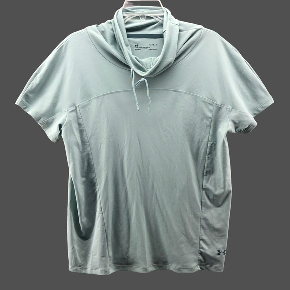 Under armour Tops - Under Armour Heat Gear Cowl Neck Loose Fit Hoodie Womens Large Sun Rash Gorpcore